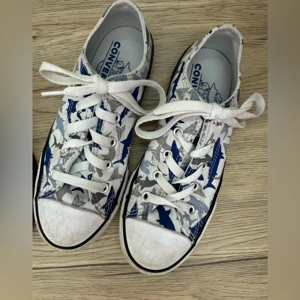 Vans Old Skool + Converse Shark Print Boys Sneaker Bundle Skater Y2K